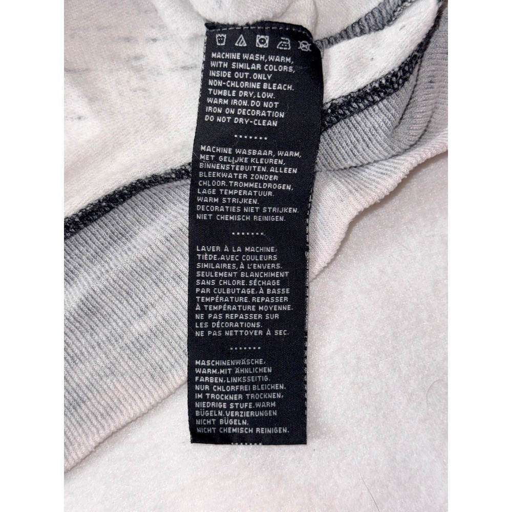 Harley Davidson Hoodie Womens XL Gray Fair Burnout Graphic Zip Up Eagle Logo - Picture 11 of 15